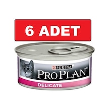 Purina Pro Plan Delicate Hindili Hassas ve Seçici Yetişkin Kedi Konservesi 6 x 85 G