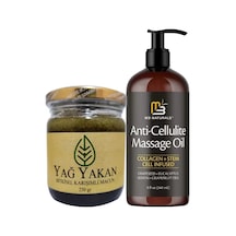Hubrendy Sh Anti-cellulite Massage Oil 240 Ml Masaj Yağı + Yağyakan Macunu 250 Gr