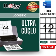 Herboy Hb-1312 70 X 70 Mm A4 Laser Etiket 25 Adet