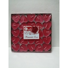 Mum Tea Lights 50Ad Kalp Şekilli