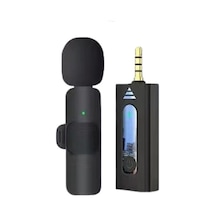 Moveevo K35 Kablosuz Yaka Mikrofonu - Gürültü Azaltma Özelliği, Tek-kanal Bağlantı, 3.5mm Alıcı