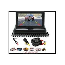 Kingvox 4.3" Kızak Monitör + Araç Geri Görüş Park Kamerası Md8