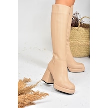 Fox Shoes Ten Platform Topuklu Kadın Çizme L282390109