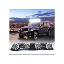 Offroad Tepe Sis Offroad Sis Lambası 12x4 Led Yuvarlak Siyah 84x17,5x11 Cm
