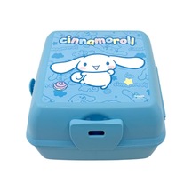 Cinnamoroll Temalı Lisanslı 4 Bölmeli Plastik Çocuk Beslenme Kutusu - Yemek Saklama Kabı Kaşık Ve Çatallı Çok Renkli