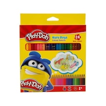 Tam Boy 24 Renkli Play-doh Boya Kalemi Eğlenceli Sanat İçin 124-Pembe