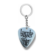 Lamb Of God Rock Grubu Pena Şeklinde Çift Taraflı Rock İşaretli Metal Anahtarlık