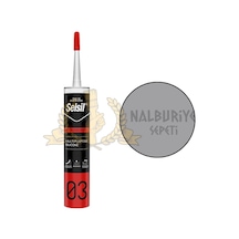 Selsil Genel Amaçlı Silikon ALÜMİNYUM GRİ 322 gr.