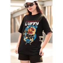 One Piece Luffy Kaido Siyah Tişört
