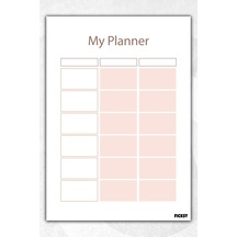 Zamansız Çok Amaçlı Günlük Haftalık Aylık Planlayıcı - A5 Ebat Yapılacaklar - 50 Yaprak - Planner - 1423 Çok Renkli
