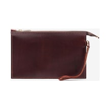 Elegance Leather El Yapımı Hakiki Deri Kadın Portföy Çanta Kahverengi - 650971625 kahverengi