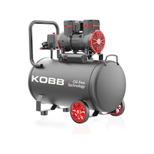 Kobb Kbk50s 2.0hp 50lt 8bar Yağsız Sessiz Taşınabilir Hava Kompresörü