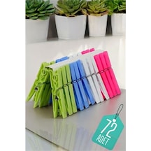 Plastik Çamaşır Mandalı 72 Adet