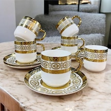 Lenora 6 Lı Kahve Fincan Takımı - B Çok Renkli