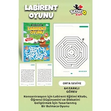Labirent Oyunu 2. Seviye 64 Görevlik Orta Zorluk Zeka Ve Dikkat Geliştirme Seti
