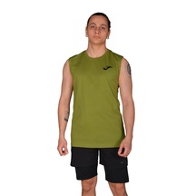 Joma Sprint - Haki Pamuklu Kolsuz Erkek T-Shirt - 4231114