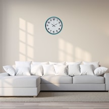 Elegance Turkuaz 36 Cm Duvar Saati 11