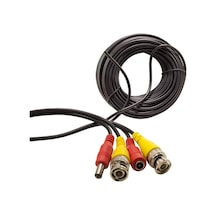 Bnc Bnc Kablo+Power Kablo Dişi-Erkek Jackli 20 M