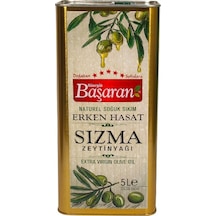 Başaran Soğuk Sıkım Erken Hasat Natürel Sızma Zeytinyağı Teneke 5 L