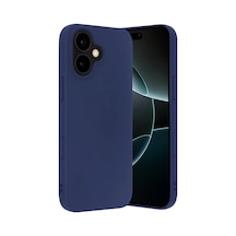 Apple İphone 17 Nano İçi Kadife Silikon - Lacivert