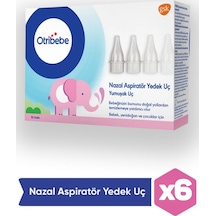 Otribebe Nazal Aspiratör Yedek Ucu 10'lu 6 Adet