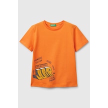 United Colors Of Benetton Erkek Çocuk T Shirt Turuncu 3ı1xg10ıj-1417 Turuncu