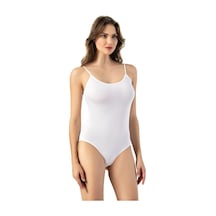 6 Adet Kota Bayan İp Askılı Çıtçıtlı Body 6001 Beyaz