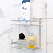 Teknotel Iki Katlı Banyo Rafı Krom Es067 Krom