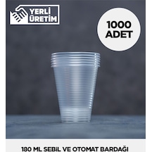 180 Ml Plastik Sebil Ve Otomat Bardağı 1.000 Adet Diğer