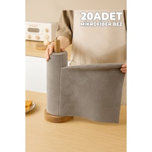 20 Adet Rulo Mikrofiber Bez - Koparılabilir Mikro Fiber Bez Kaliteli Mutfak Tezgah Bezi Yıkanabilir Çok Renkli
