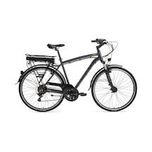 Bisan Comet Elektrikli Bisiklet 48 Cm V 26 Jant 21 Vites Parlak Gri Sarı Gri