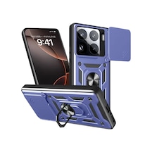 Newface Xiaomi Mi 15 Pro Kılıf Pars Lens Yüzüklü Silikon - Lacivert