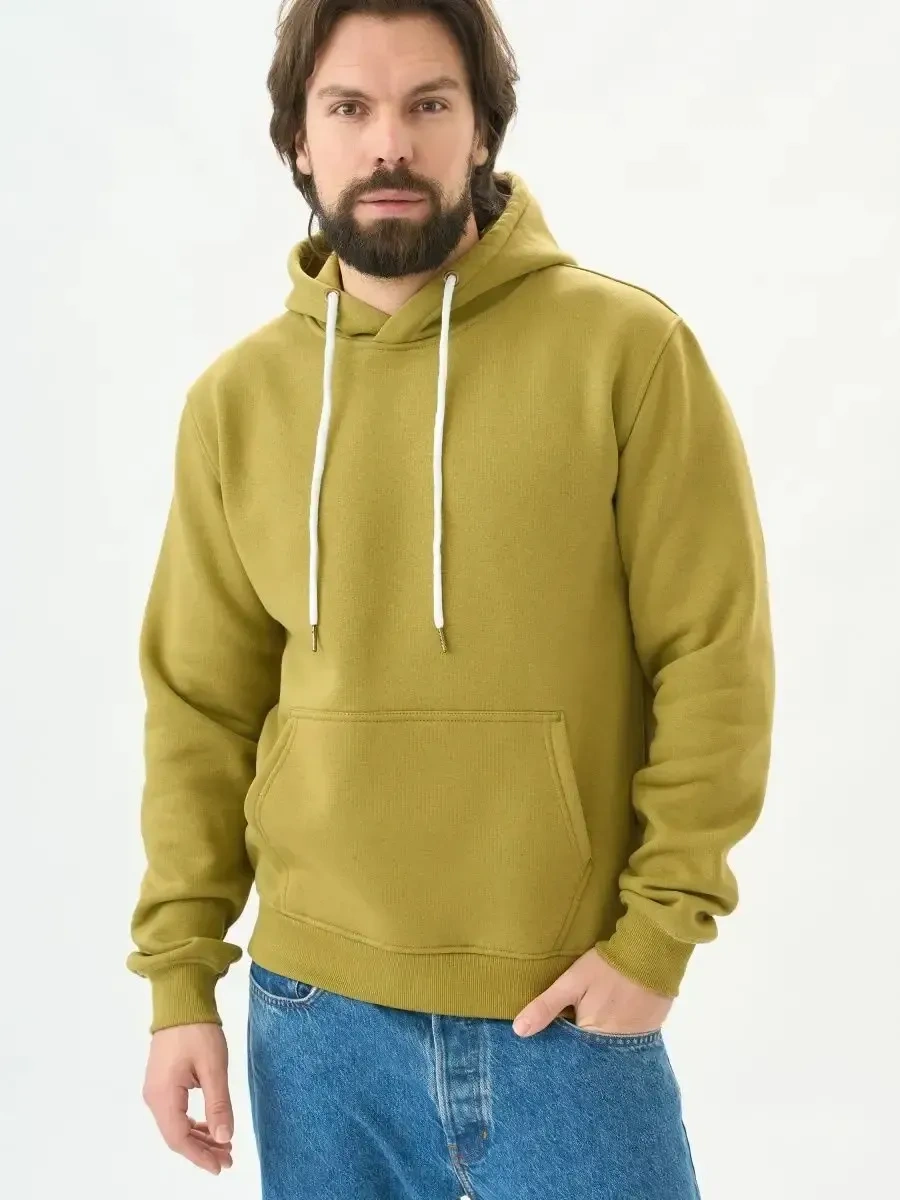 Uzcotton Fırçalı Kapüşonlu Haki Sweatshirt 14704873 Khaki Uzcotton Fırçalı Kapüşonlu Haki Sweatshirt 14704873 Khaki