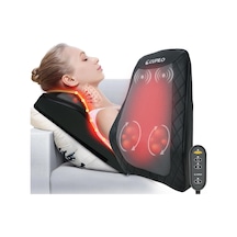 Cupilo Isı İle Sırt Ve Boyun Masajı, Ofis Koltuğu Oyun Koltuğu İçin Shiatsu Boyun Masajı, 3d Yoğurma Masaj Yastığı, Ofis Ev İçin Hediye, Anne Baba Kadınlar İçin Hediyeler