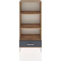 Hyperion Dolap 3 Raflı Tek Çekmeceli 60x44x134 Çam-antrasit Çam