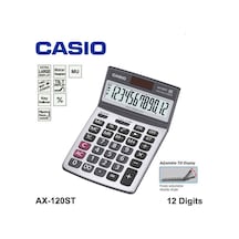 Casio Ax-120St Hesap Makinesi Oynar Başlık 12 Hane
