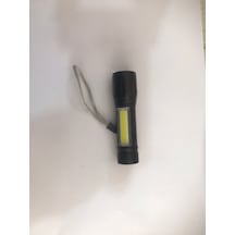 Omax Usb Şarzlı Ultra Güçlü Mini Boy Sert Plastik Kasa El Feneri