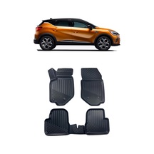Renault Captur 2013-2020 Arası Araca Özel Kauçuk 4d Havuzlu Paspas Takımı