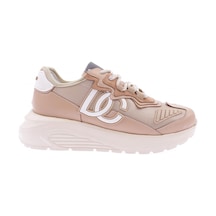 Dgn Es7005-22y Kadın Bağcıklı Kalın Taban Sneakers Ayakkabı ES705-2007-R1806 Ten