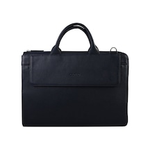 Guard Briefcase Deri Evrak Çantası Siyah