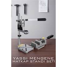 Zenvac Tezgah Üstü Matkap Standı + Tezgah Mengenes Seti Zenvac29