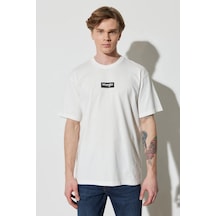 Wrangler Bisiklet Yaka T-shirt Beyaz Erkek Kısa Kol T-shirt 000000000101982798
