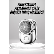 Mini Sıfır Sakal Yanak Tıraş Makinesi Usb Şarjlı Sıfır Sakal Taşınabilir Korumalı Mh-hs9503-8835