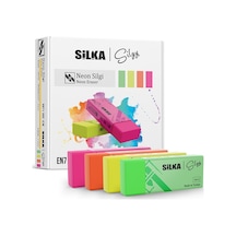Silka Öğrenci Silgisi Neon 24 Lü Art.3 24 Adet