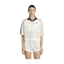 Adidas Crochet Polo Kadın Günlük Polo Tişört Kc6490 Beyaz