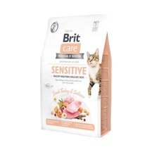 Brit Care Sensitive Hypo-allergenic Hassas Kediler Icin Hindi Ve Somonlu Yetişkin Kedi Maması 2kg