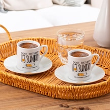 Porsima 08 Porselen 12 Parça Türk Kahve Fincan Takımı 90ml