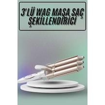 Saç Köpüğü, Saç Spreyi Ve Saç Jölesi Saç Şekillendirici Wag Maşa Üçlü Yüksek Isı Ayarlı Seramik Kaplama 23685349