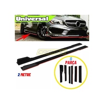 İtibar Üniversal Flaplı Marşpiyel Çıtası Piano Black kırmızı