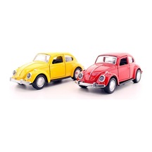 2 Adet Çek-Bırak Metal Vosvos Araba Büyük Boy 12Cm Sarı-Kırmızı